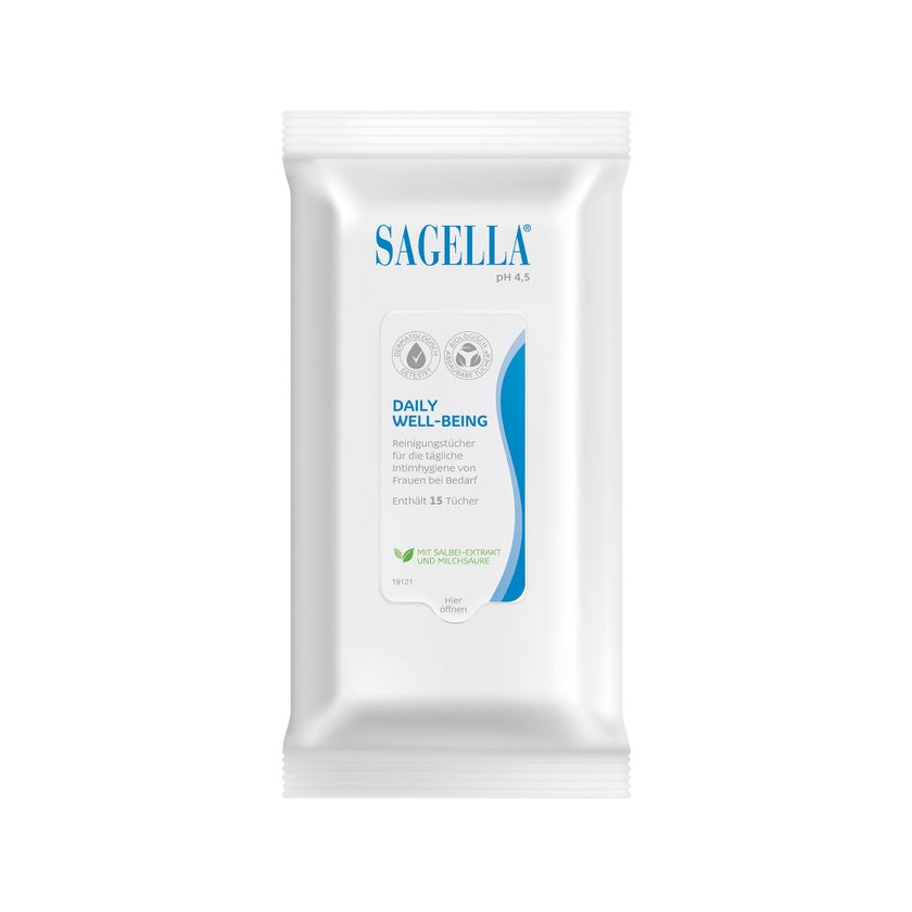 Sagella pH 4,5 Reinigungstücher 15 St