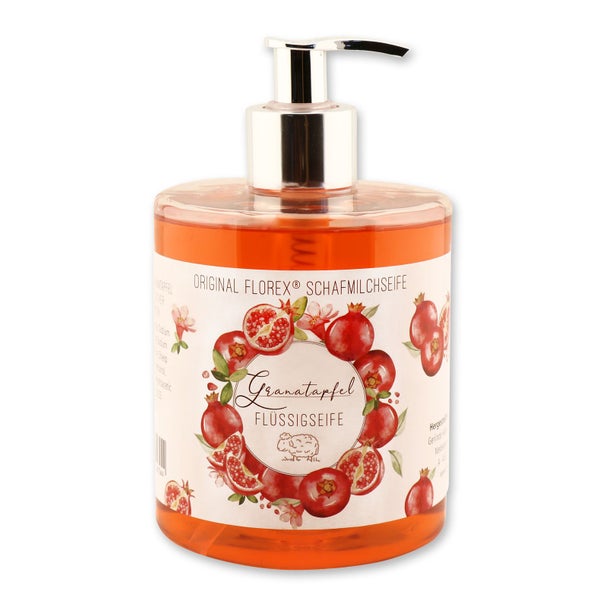 Florex Flüssigseife Granatapfel | Mit Schafmilch & Lanolin 500 ml
