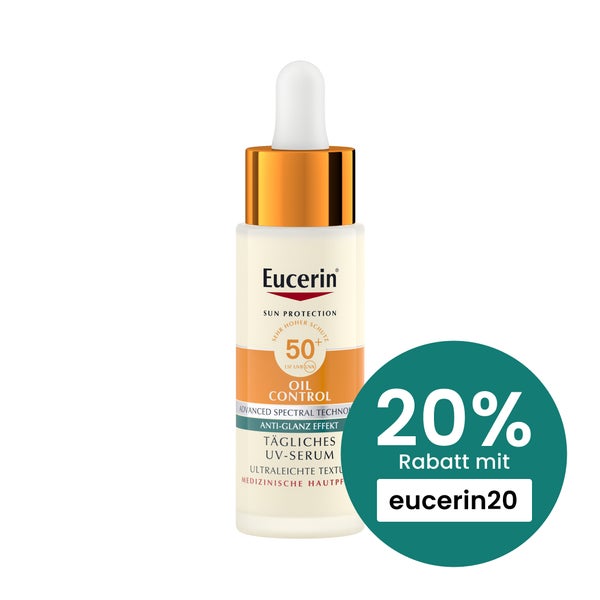Eucerin® Oil Control Face Sun Tägliches UV-Serum LSF 50+ 30 ml