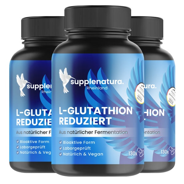 supplenatura® L-Glutathion Kapseln - 500mg - reduzierte Form 390 St