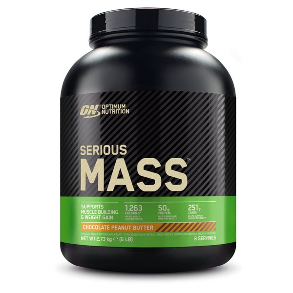 OPTIMUM NUTRITION Serious Mass | Weight Gainer 2730g Dose / Chocolate Peanut Butter 3000 g