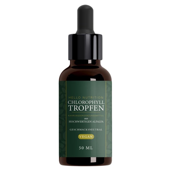 Hello Nutrition® Chlorophyll Tropfen | Hochdosiert 50 ml
