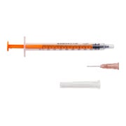 10 x Zarys dicoTUBER Einwegspritze 1 ml Spritze mit Kanüle Nadel Einmalspritze 10 St