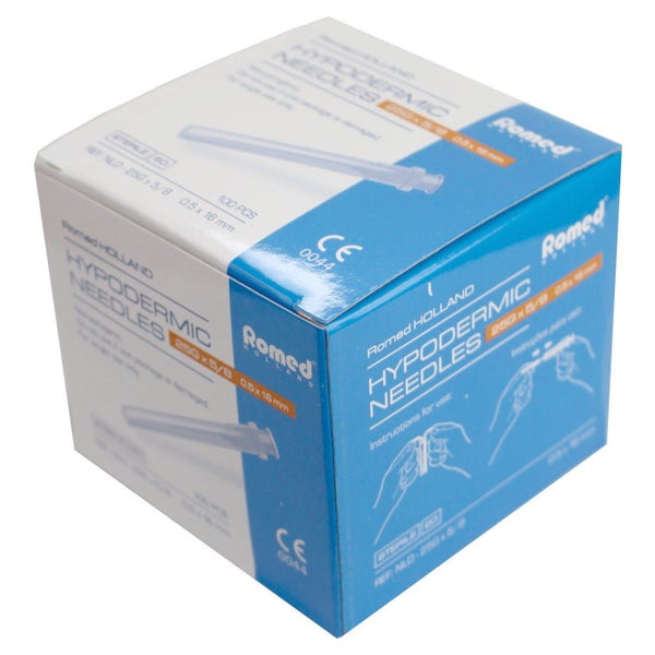 Romed Injektionskanülen steril 100 Stück (25 G orange 0,5 x 16 mm) 100 St