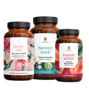 Produktabbildung: Alltagsheldin Paket: Beauty Vitamine, B-Vitamine & Mönchspfeffer + Inositol in einem veganen Bundle - ZAUBERHAFT, NERVENSTARK & FRAUENSTÄRKE - NATURTREU® 172.4 g