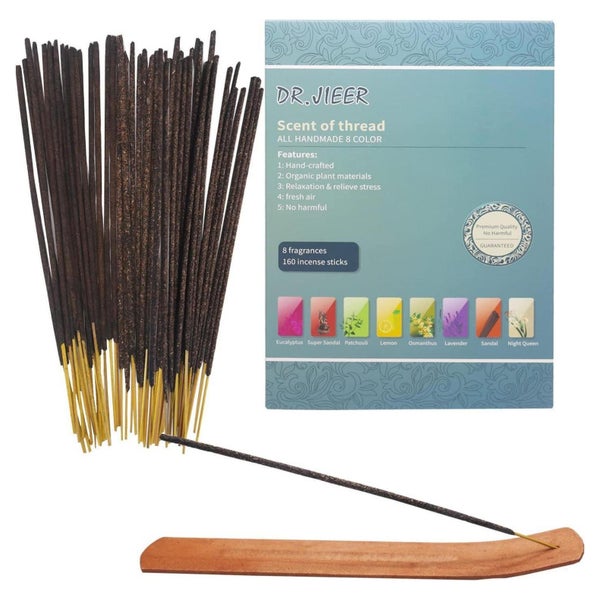 Räucherstäbchen Geschenkset 160 Sticks Räucherstäbchenhalter 1 St