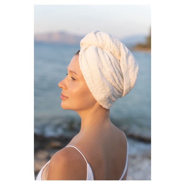 Croll & Denecke Haarturban-Set – 2 Bambus-Handtuchturbane für sanftes Trocknen 2 St