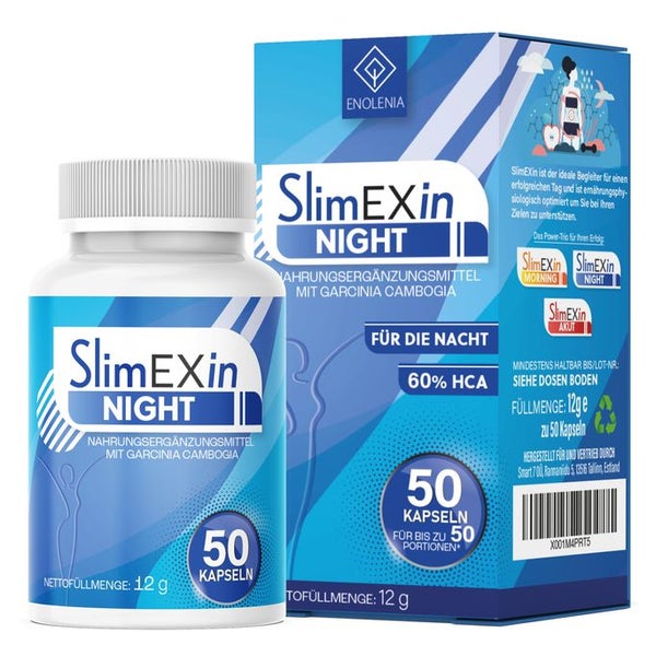 Enolenia® SlimEXin Night Kapseln | Ergänzung für Ihre Diät 12 g