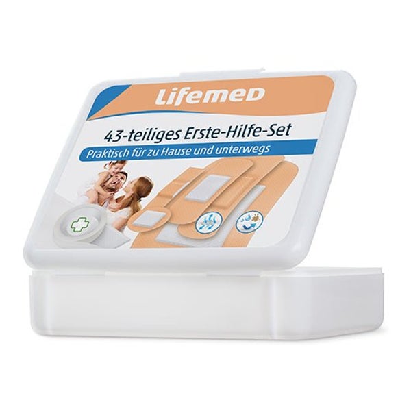 Lifemed Erste-Hilfe-Set braun 43-teilig 8 St