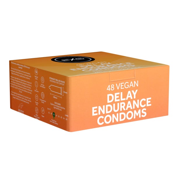 «Delay Endurance» - 48 transparente Kondome mit Lidokain (48 Kondome) 48 St
