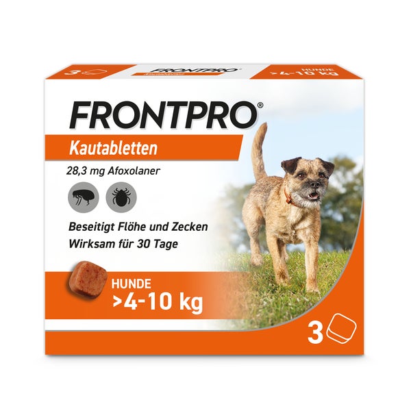 FRONTPRO Kautablette Hunde 4-10kg 3 St