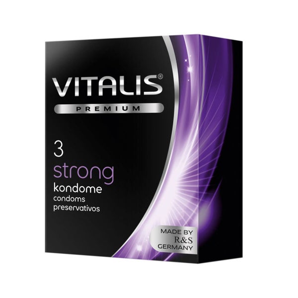 Vitalis Strong Kondome 3 Stk, extra dick & besonders sicher (3 Kondome) 3 St