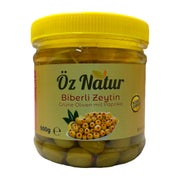 Öz Natur | Gefüllte Grüne Oliven mit Roter Paprika 900 g