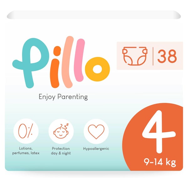 Pillo Windeln Größe 4 Maxi 9-14 Kg 38 St