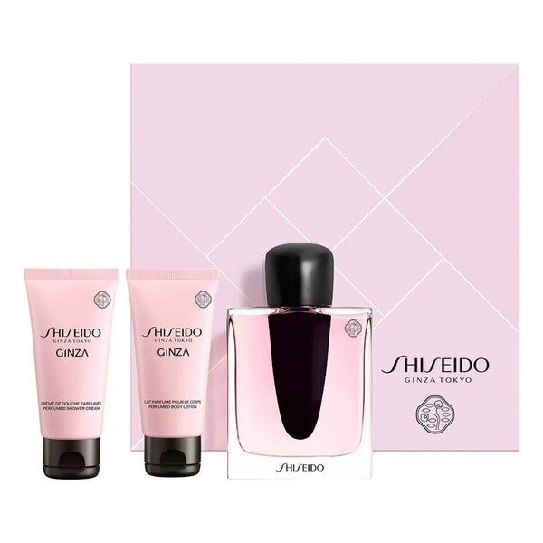 Set : Ginza EdP For Women 50ml + Ginza Moisturizing Body Lotion 50ml + Ginza Cleansing Shower Gel For All Skin Types 50ml