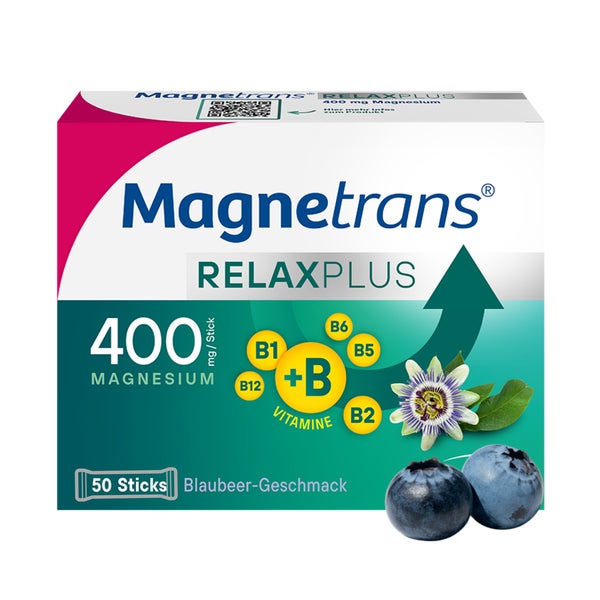 Magnetrans Relax+ 400 Mg Granulat Sticks Blaubeere 50 St