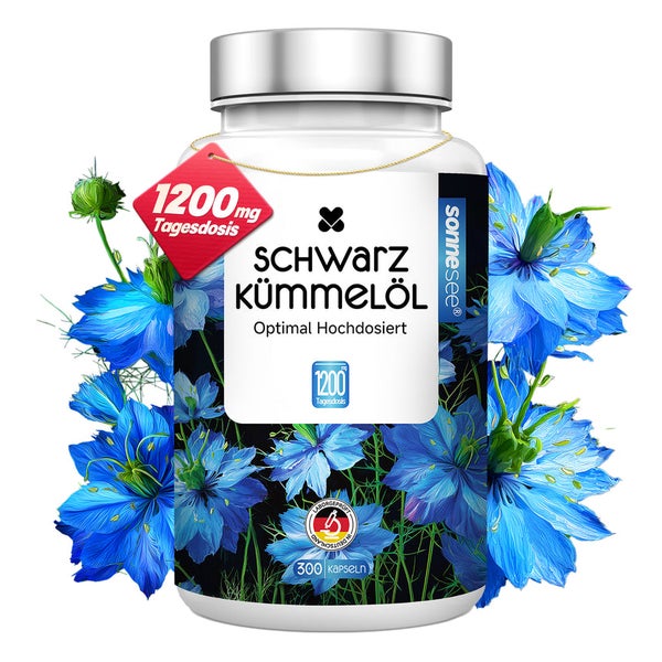 Sonnesee® Schwarzkümmelöl 1200 mg + Vitamin E 300 St