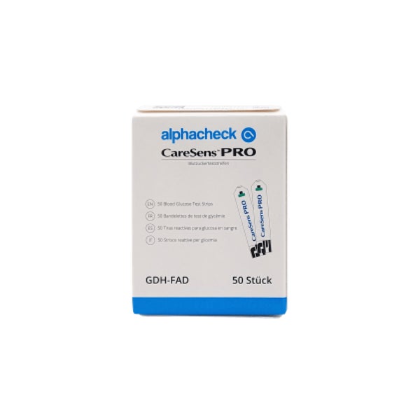 alphacheck CareSens PRO Blutzuckerteststreifen 50 St