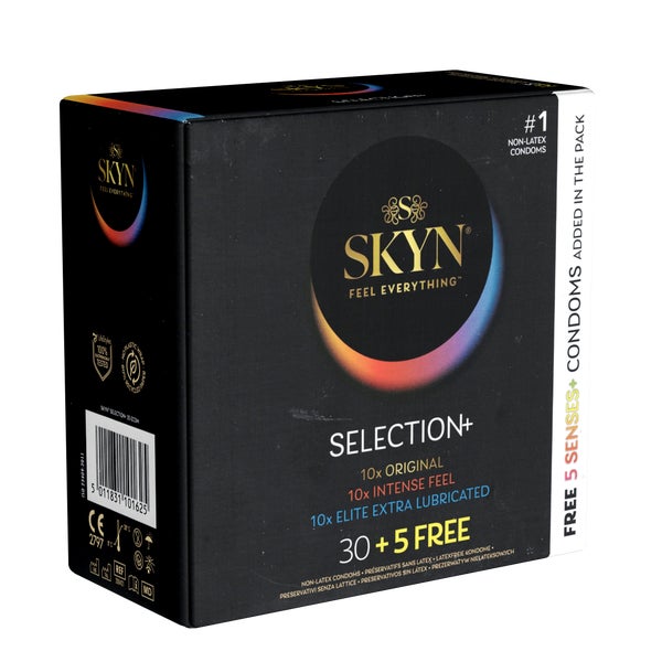 Latexfreie Kondome Mix 35 Stück – vielfältig & vegan (35 Kondome) 35 St