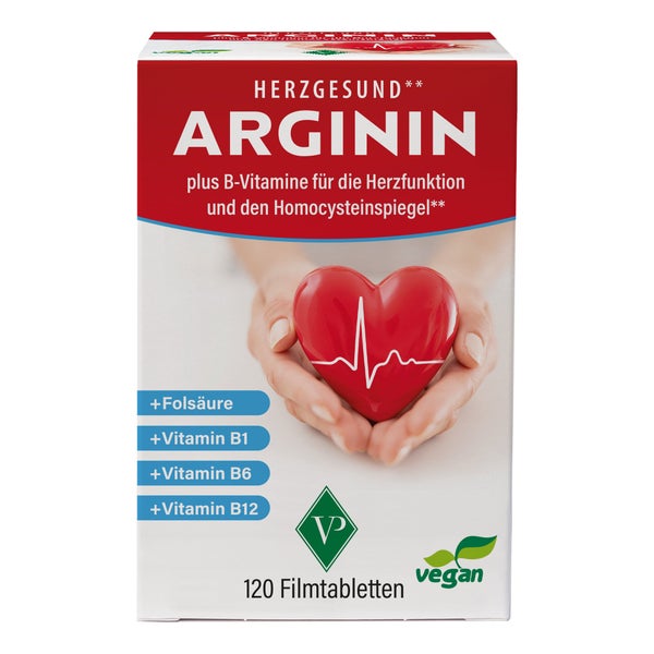 Arginin Herzgesund+vit.b1+b6+b12+folsäure Filmtab. 120 St