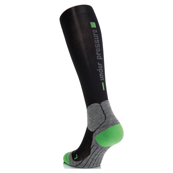 UNDER PRESSURE Trekking | Kompressionsstrumpf (1 Paar) 35-38 (Wade: 28-38cm) / grün 1 St