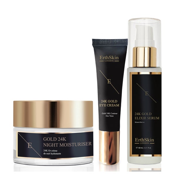 Anti-Falten-Elixier-Serum + Nachtfeuchtigkeitscreme + Augencreme Set 1 St