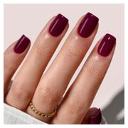 Kunstnägel Kurz Squoval Kirschrot Glossy Nagelkleber Q29 1 St