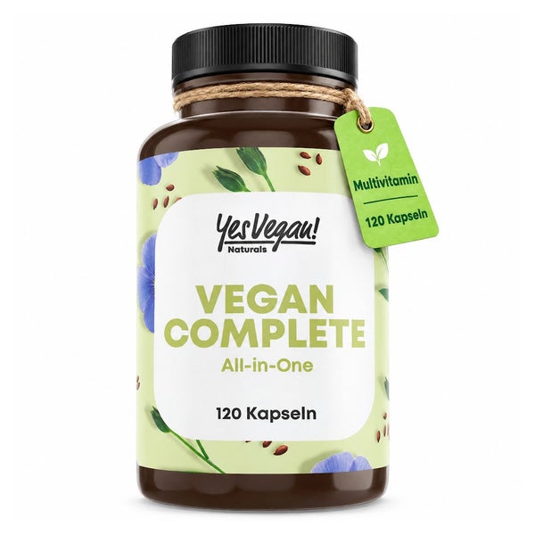 Multivitamin & Mineralstoffe Kapseln vegan, B12, D3, K2, Jod 120 St