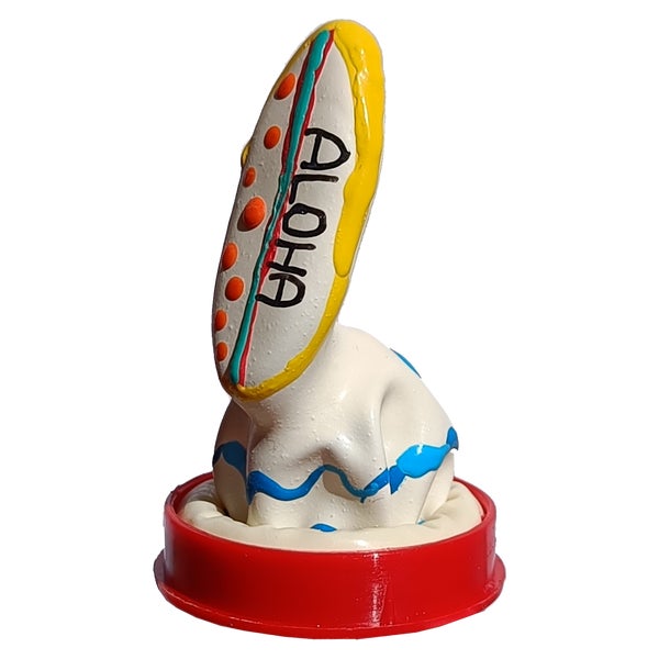 Scherzkondom «Surfbrett» – kreatives Accessoire für Surffans (1 Stück) 1 St
