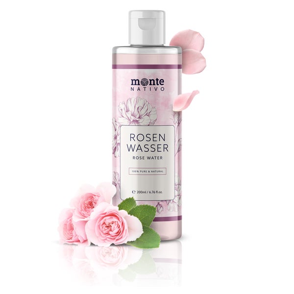 Monte Nativo Rosenwasser – 100% rein für Gesicht & Haar 200 ml