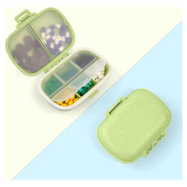 ACWOO Pillendose 7 Tage 8 Fächer Medikamentenbox BPA Frei 1 St