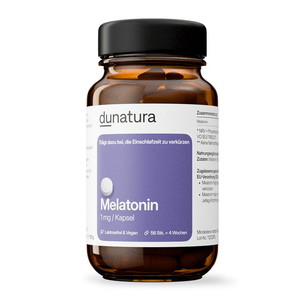 Melatonin (1mg) – vegan & ohne Zusatzstoffe | 56 Kapseln 56 St