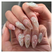 Künstliche Fingernägel 3D Schleife Perle Schmetterling Y2K A 1 St