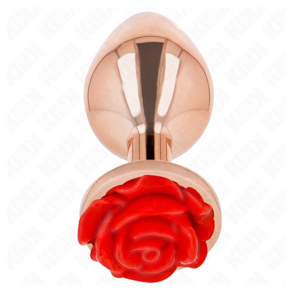 Kink - Analplug mit roter Rose