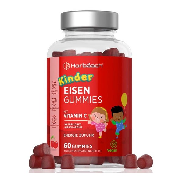 Horbaach Kinder Eisen Vitamin C Gummibärchen 60 St