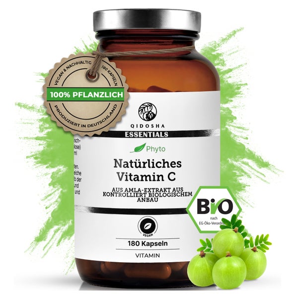 QIDOSHA Natürliches Vitamin C aus Bio-Amla-Extrakt 180 St