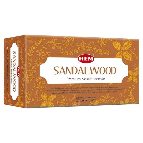 Räucherstäbchen Sandelholz Masala 12 Packung Sandalwood 1 St