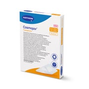 Cosmopor Transparent Folienverband 5x7,2 Cm Steril 5 St