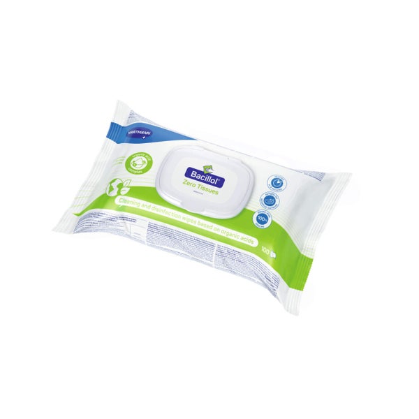 Bacillol Zero Tissues 17x20 Cm 100 St