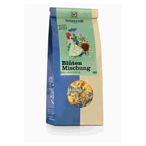 Blütenmischung Tee lose bio – 40 g blumige Bio-Kräutermischung