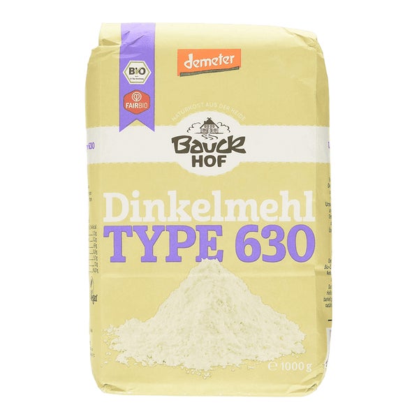 Bauck Mühle Dinkelmehl hell Type 630 demeter Bio 1000 g