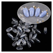 Falsche Nägel Acryl Kurz Oval 500 Stück 10 Größen Klar 1 St