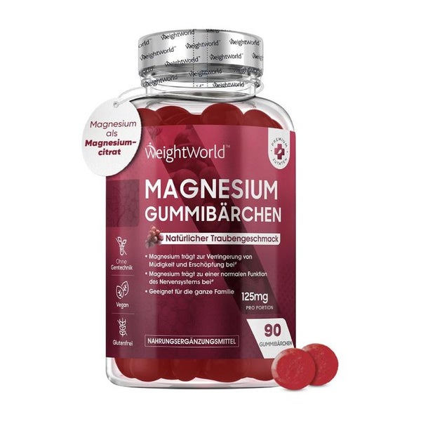 WeightWorld Magnesium Gummibärchen 90 St