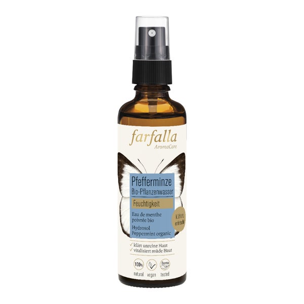 Farfalla Pfefferminze Bio- Pflanzenwasser 75 ml