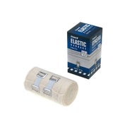 Romed Elastische Mittelzugbinden mit Halteklammer in Folie, 8 cm x 5 m, 5 Pack 25 m