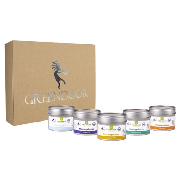 GREENDOOR Geschenk Set XL Massagekerzen 500 ml