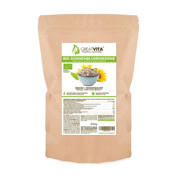 GreatVita Bio Sonnenblumenkerne 800 g