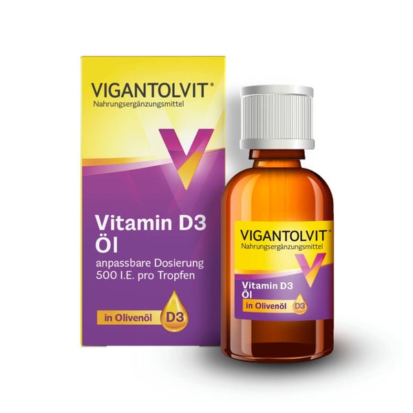 VIGANTOLVIT Öl, Vitamin D3, 500 I.E. pro Tropfen 10 ml
