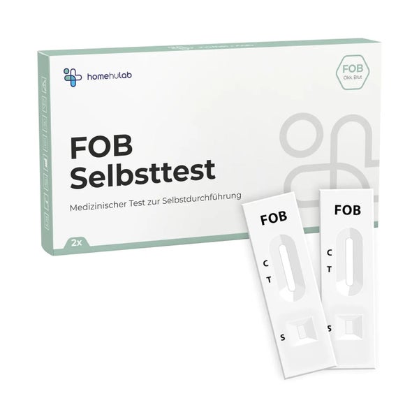 Homehulab 2x Darmkrebs Schnelltest – Stuhltest für zuhause 2 St