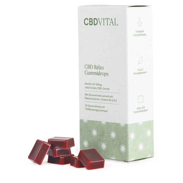 CBD Relax Gummidrops mit CBD|Entspannung|Zuckerfrei 30 St